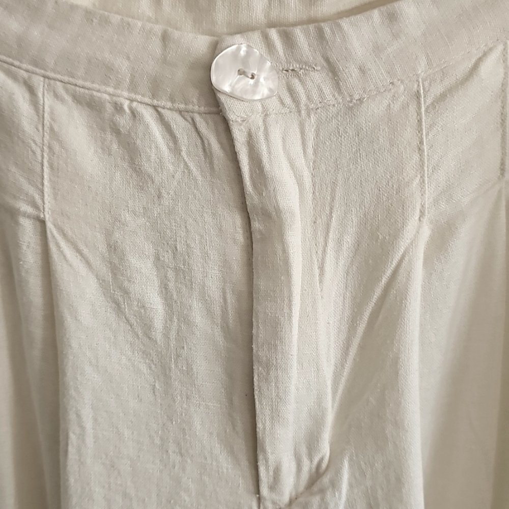 H&M Divided White Fabric Pants Only - Picture 3 of 8